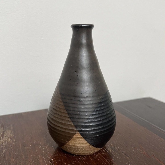 Carol McFarlan Pond Farm Pottery Studio Ceramic Vase Vessel 5 1/4" California - Picture 3 of 8